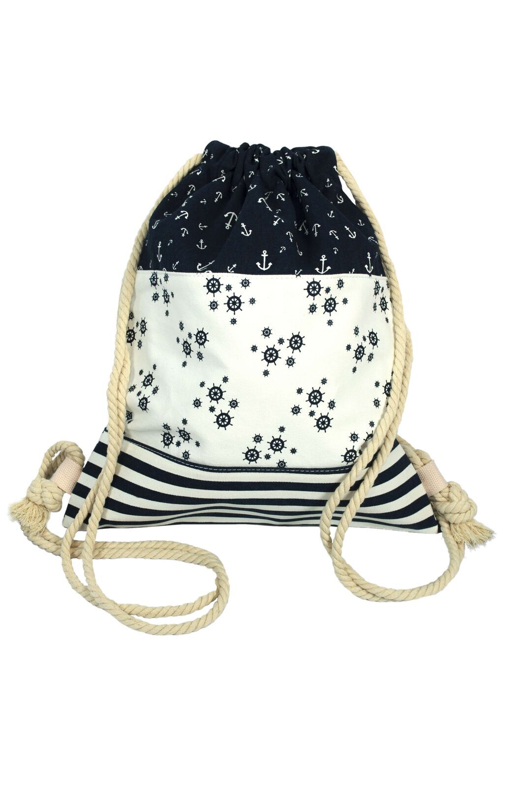 Freizeit-Büdel Steuerrad & Anker navy 218