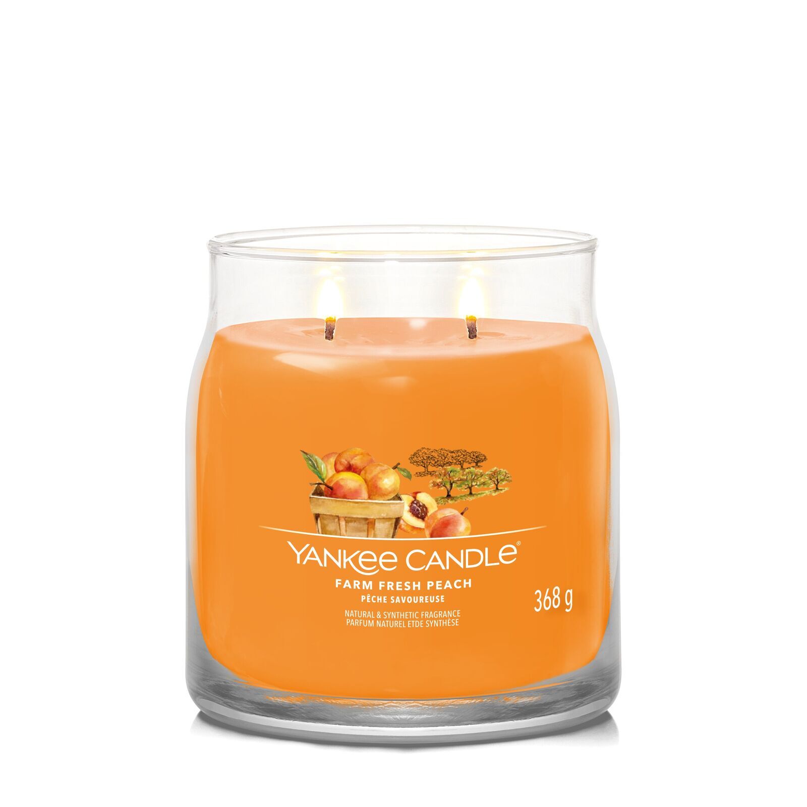Fresh_Farm_Peach_Medium_LIT-1-1 Farm Fresh Peach Signature Medium Jar 368g 2-Docht