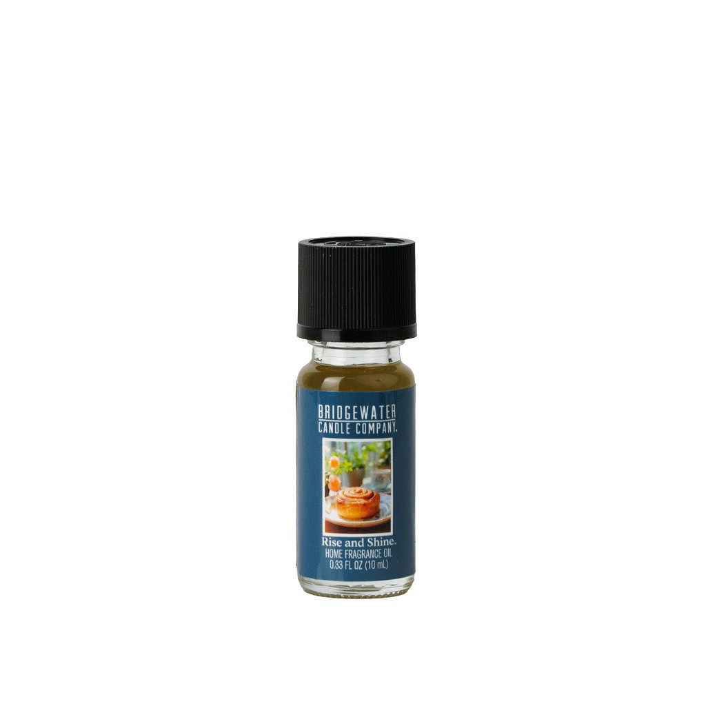 home fragrance oil, Rise and Shine, blauer Label, Glasflasche, Duftöl