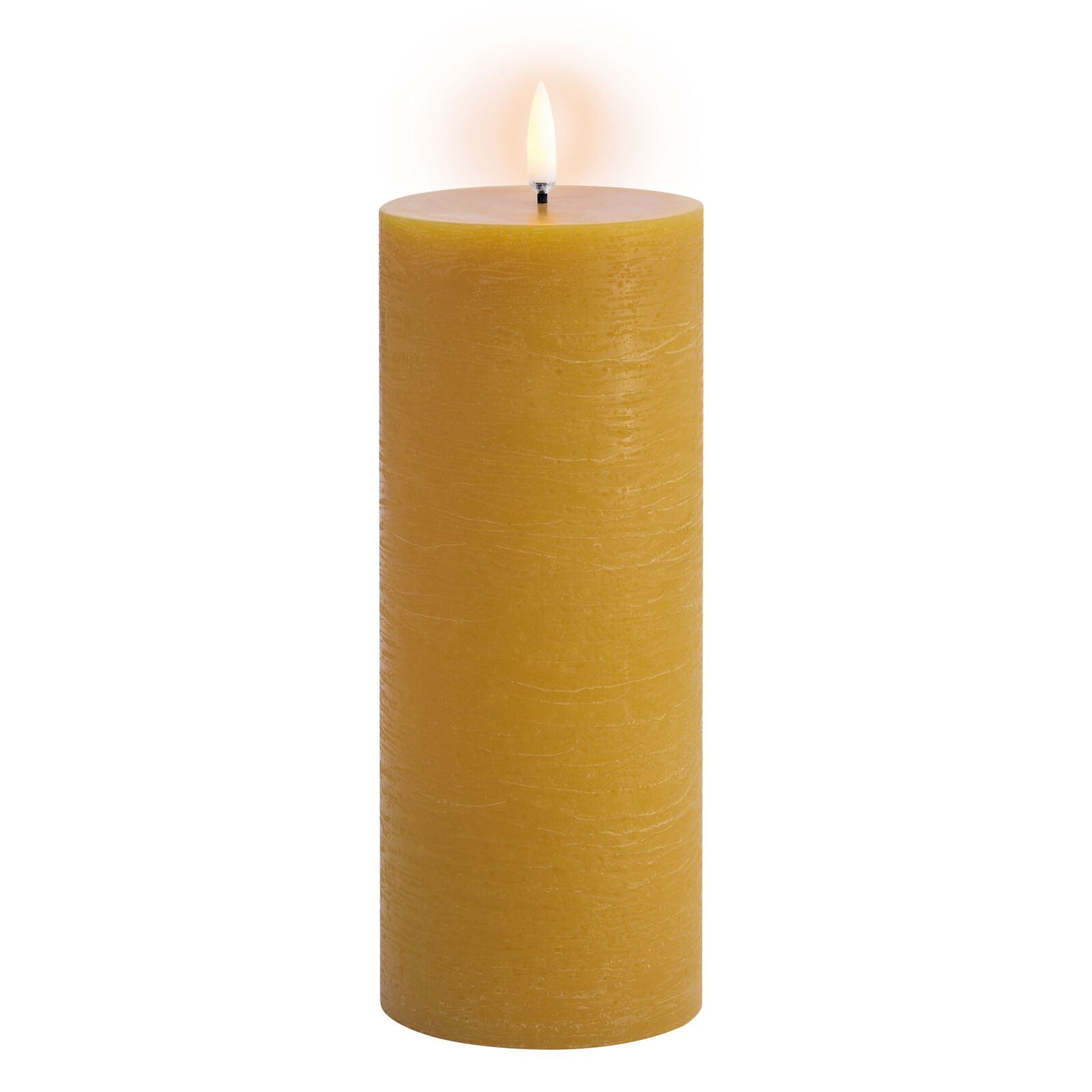 Uyuni-UL-PI-CY-C78020-Coloured-Pillar-Candles-large Uyuni LED Stumpenkerze 7,8x20cm rustic curry yellow