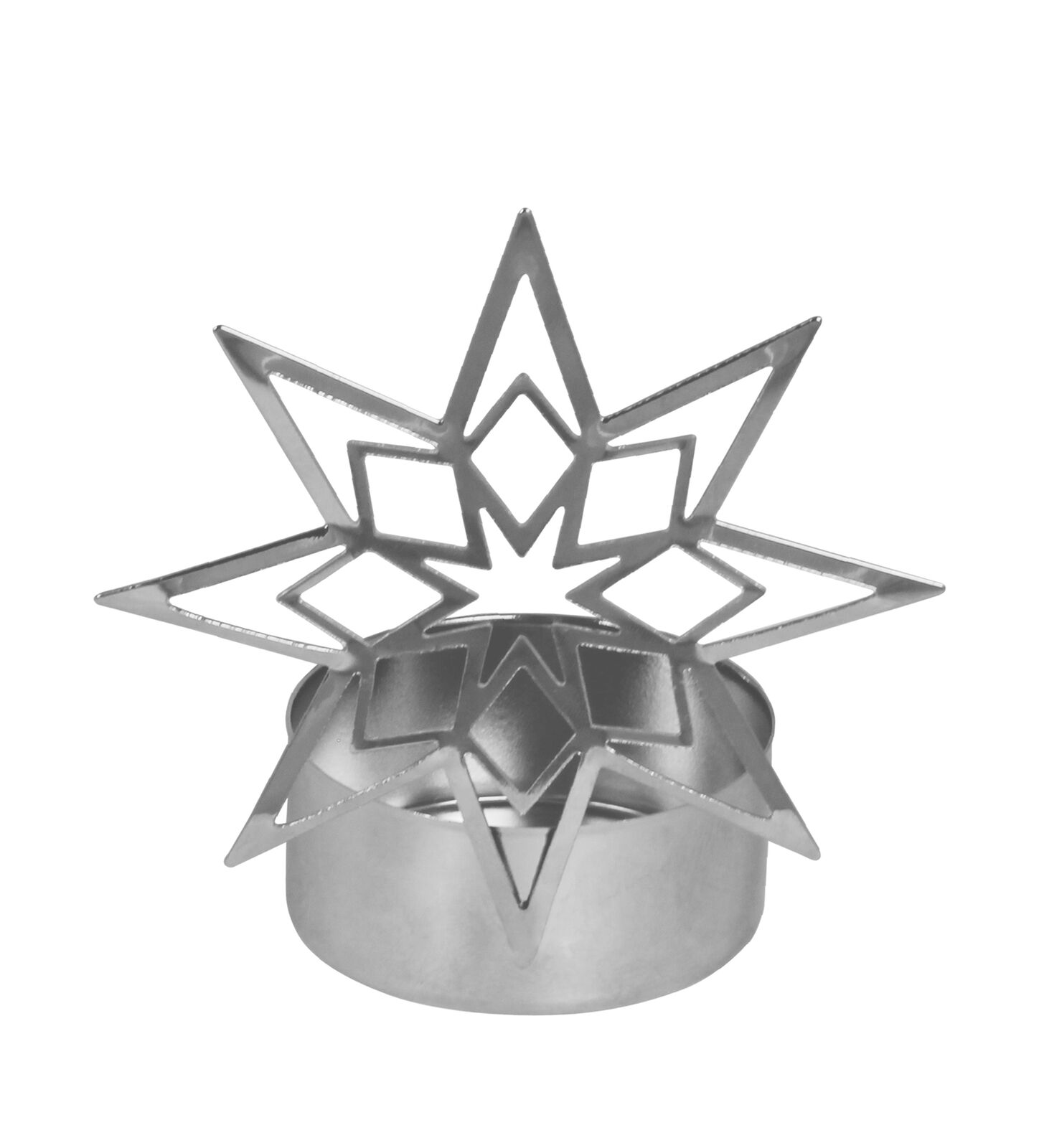 Teelichthalter Vano Rautenstern silber