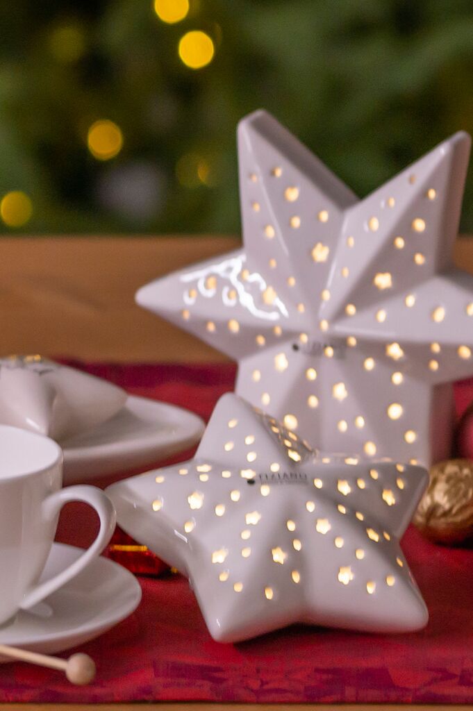 Stern Lazio 15,5cm LED cremeweiß