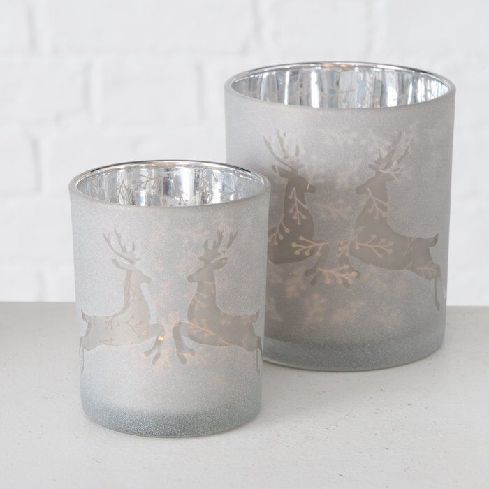 Windlicht Alpia beige groß