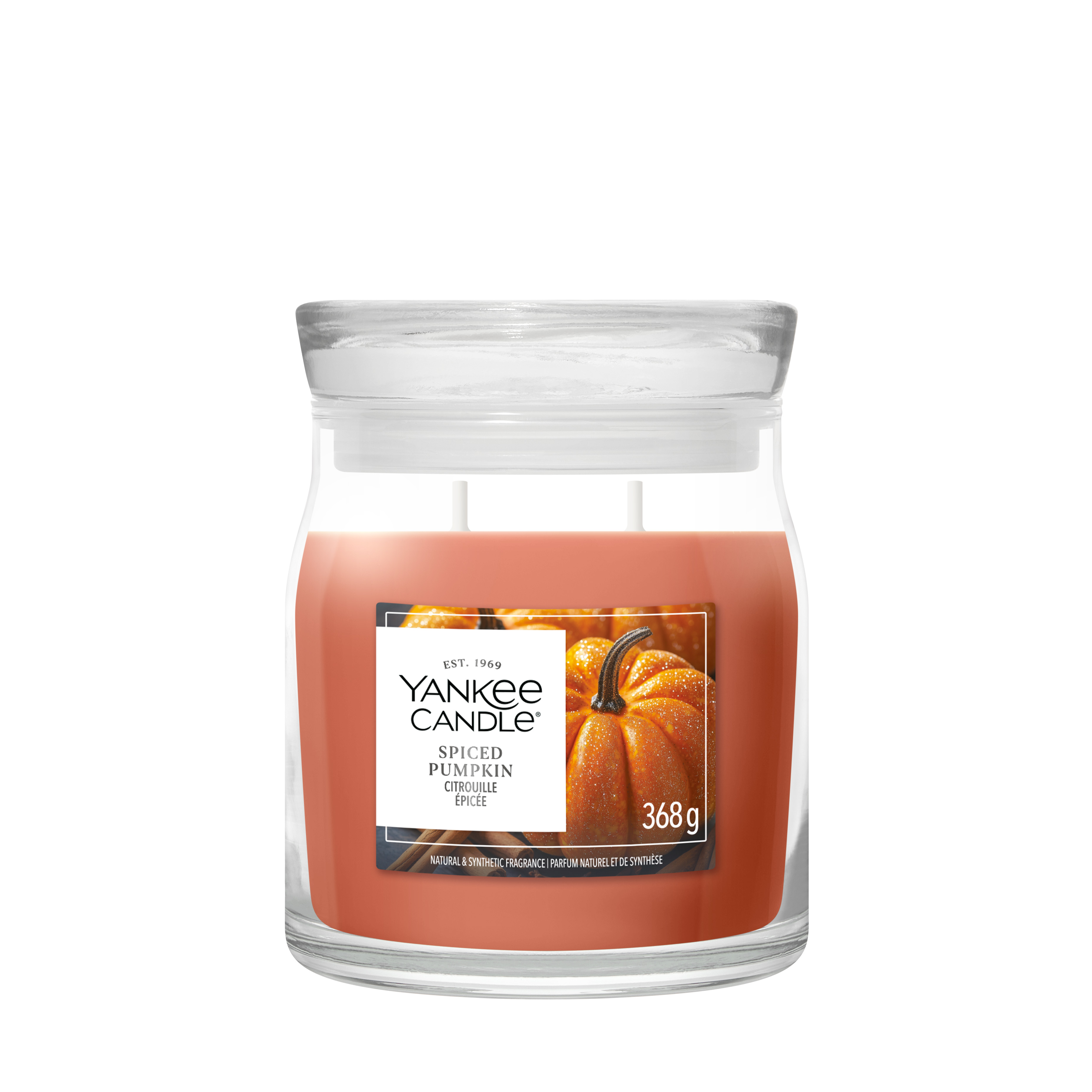 Spiced Pumpkin Signature Medium Jar 368g 2-Docht
