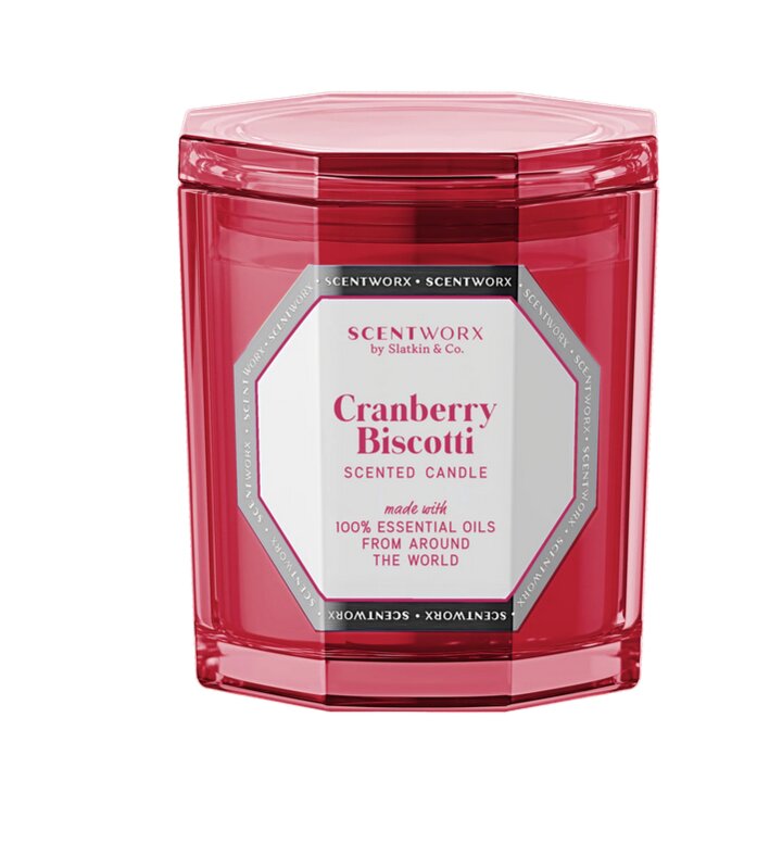 aosldifjiohhfg Cranberry Biscotti 411g (3-Docht) Scentworx by Homeworx