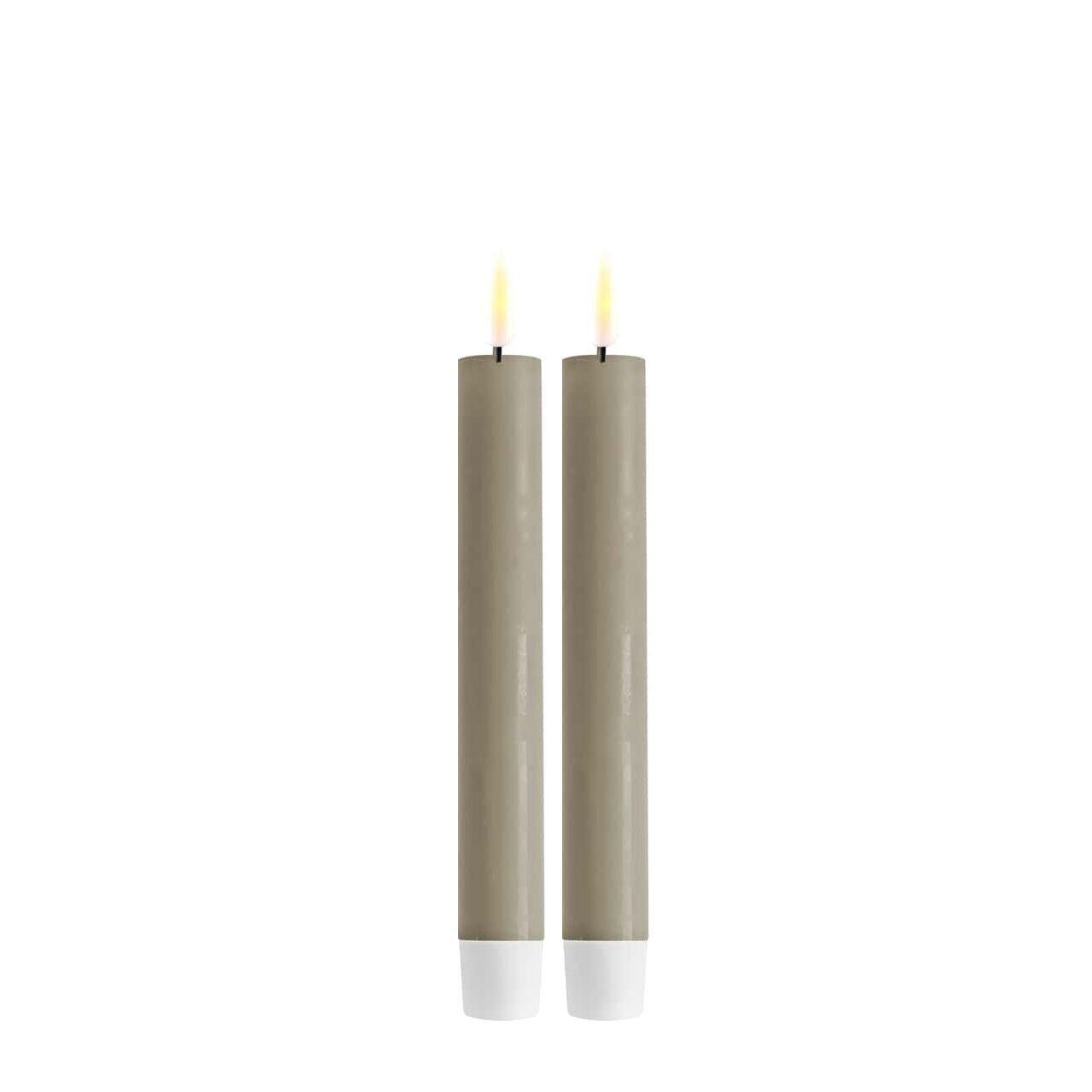 Stabkerze LED 15 cm sand 2 Stück