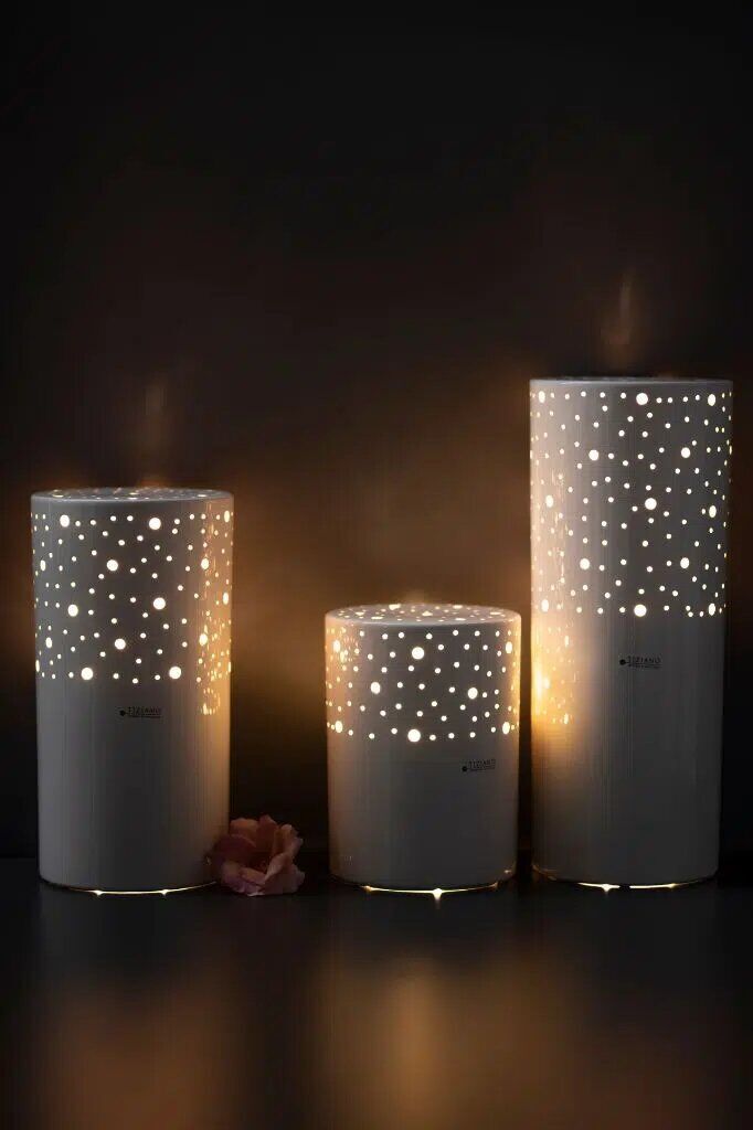 Lichtsäule Latuna 25cm LED cremeweiß Lichtsäule Latuna 25cm LED cremeweiß