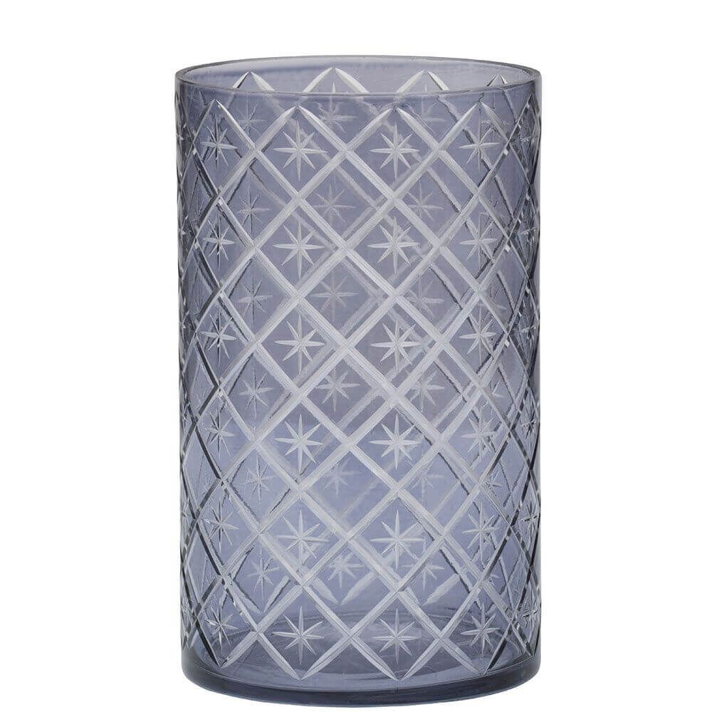 Yankee Candle - Grey Etched Star Jar Holder