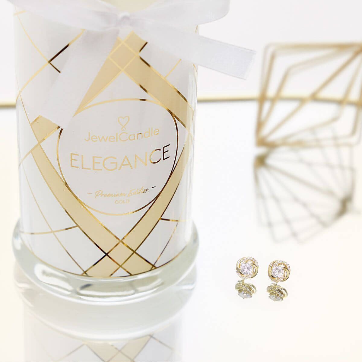 JuwelKerze Premium Edition Elegance mit Beispiel vom möglichen Design