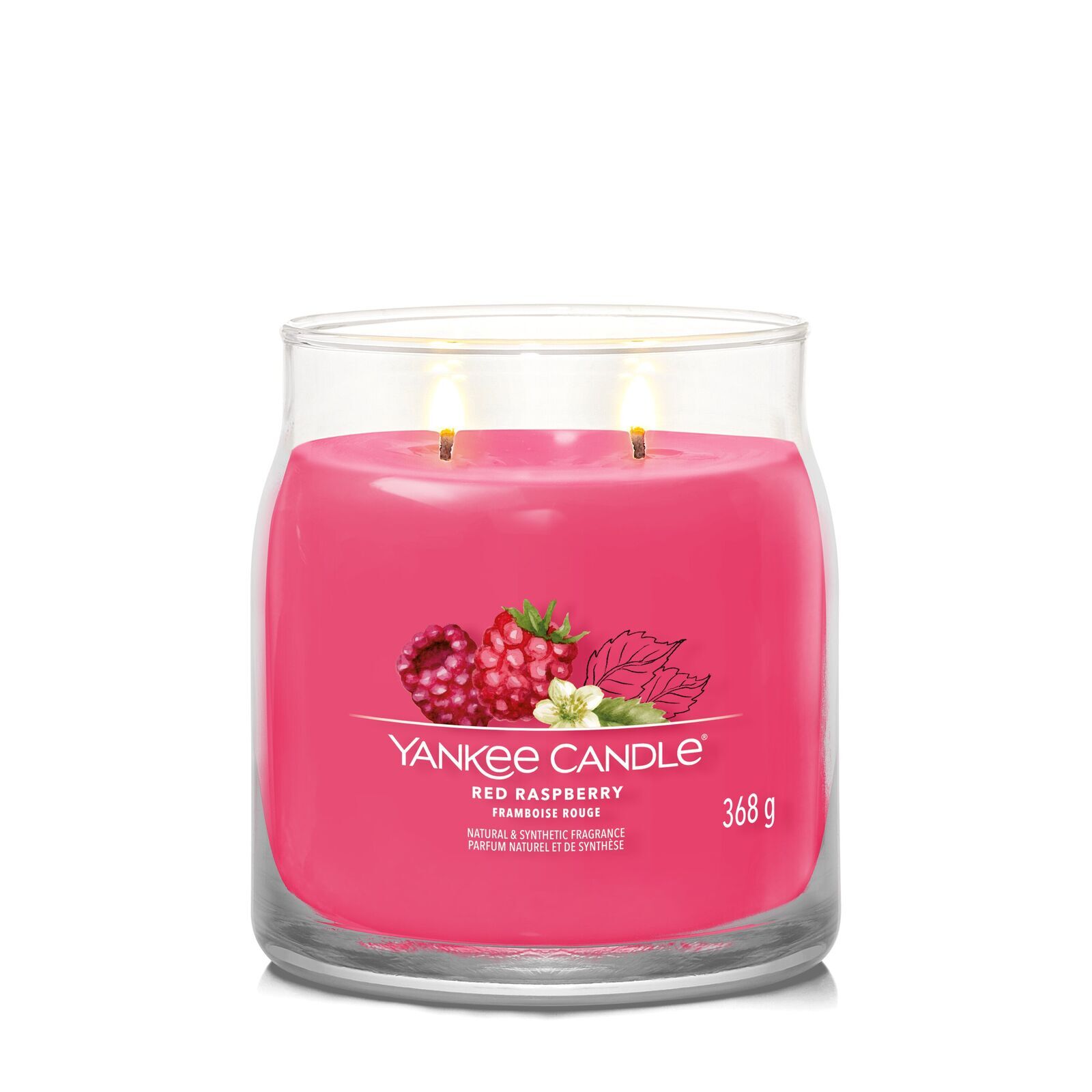 Red_Raspberry_Medium_LIT-1-1 Red Raspberry Signature Medium Jar 368g 2-Docht