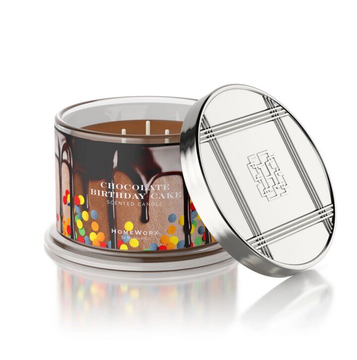 chocbirthcakeH Chocolate Birthday Cake 510g (4-Docht)