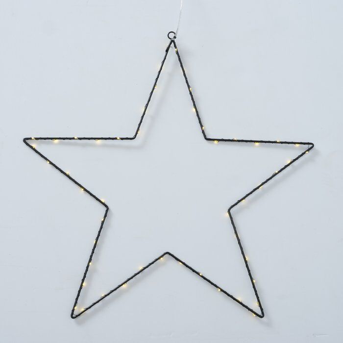 Leuchtstern Elvira 50cm LED schwarz