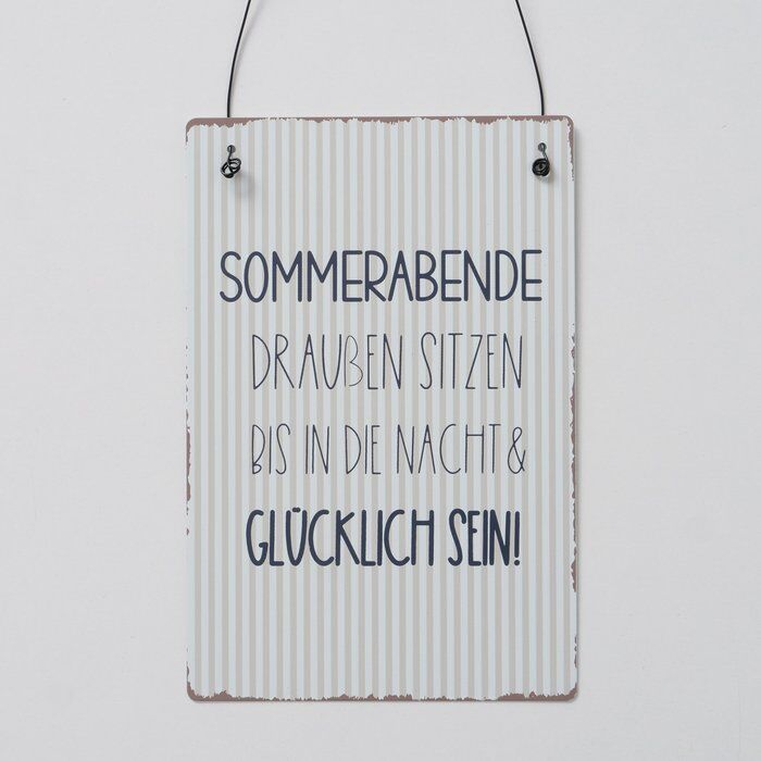 Schild Sommerabende