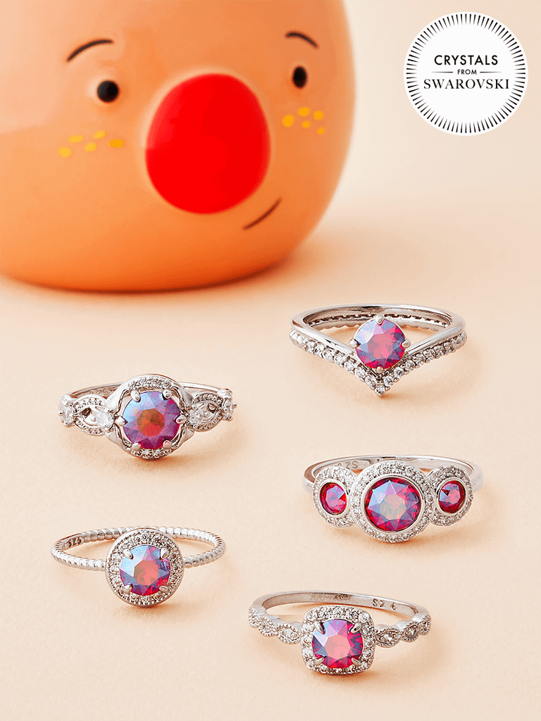 Charmed-Aroma-Reindeer-Candle-Rhodium-1 Reindeer Kerze mit Swarovski Kristallen (Ring)