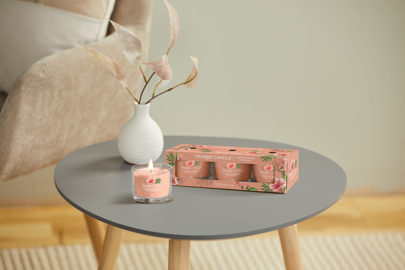 filled-votives_Set-1_Tropical-Breeze Tropical Breeze 37g Glasvotivkerze 3er Pack