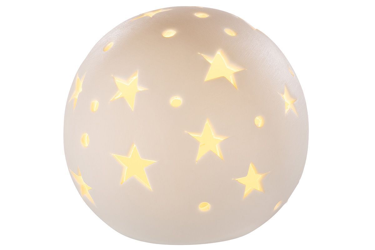Dekokugel Sternenschauer LED weiß 16cm