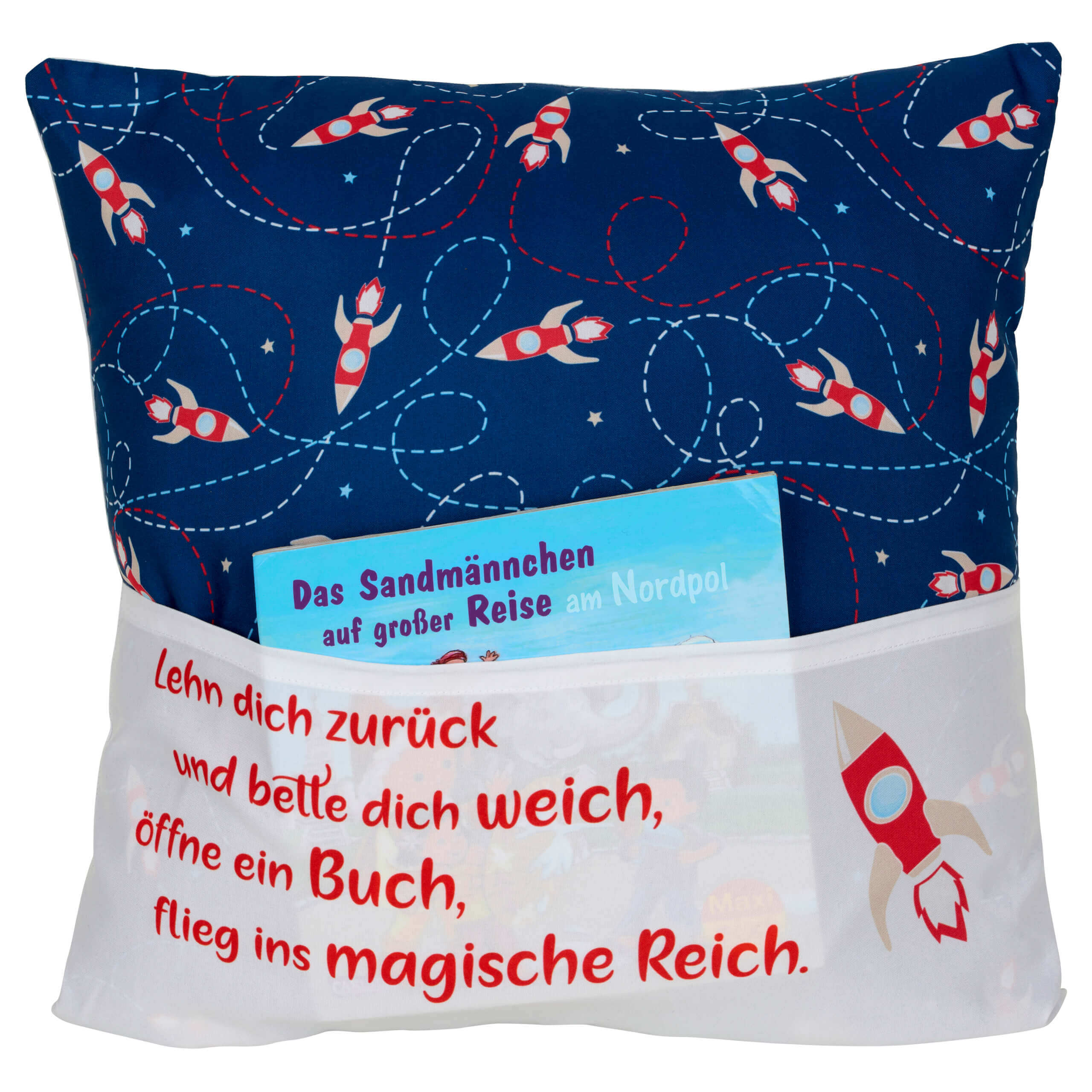 Sofahelden Lesekissen Kids Rakete