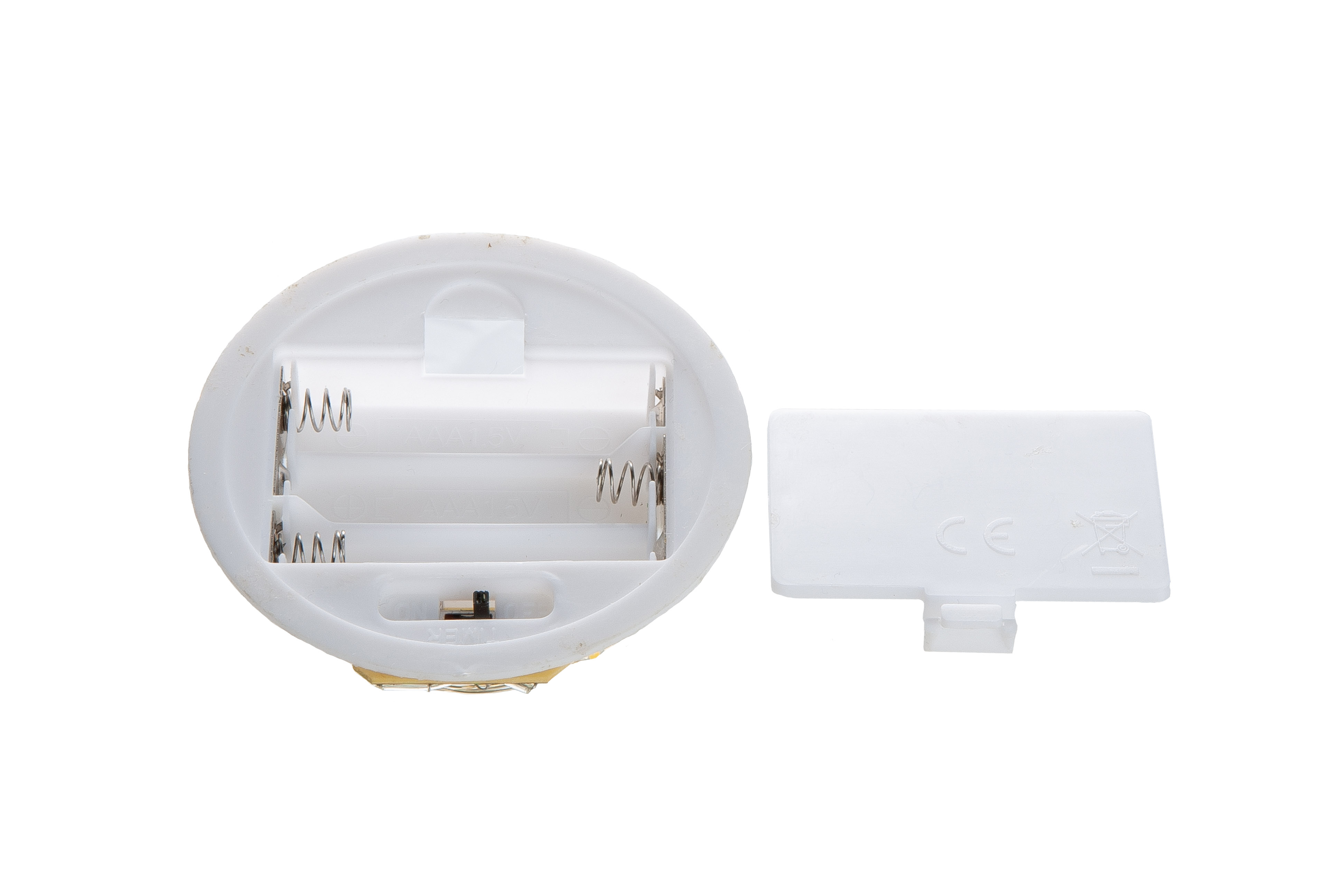 Batteriehalter, Batteriefach, 3 AA, LED-Halter, Knickdeckel
