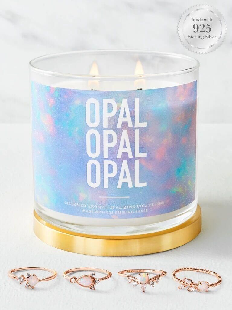 Opal Duftkerze (Ring)