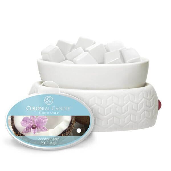Colonial Candle Coconut Rain Simmer Snaps 70g