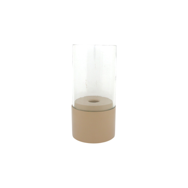 Container, Zylinder, Beige, Glasdeckel, Hohlkern
