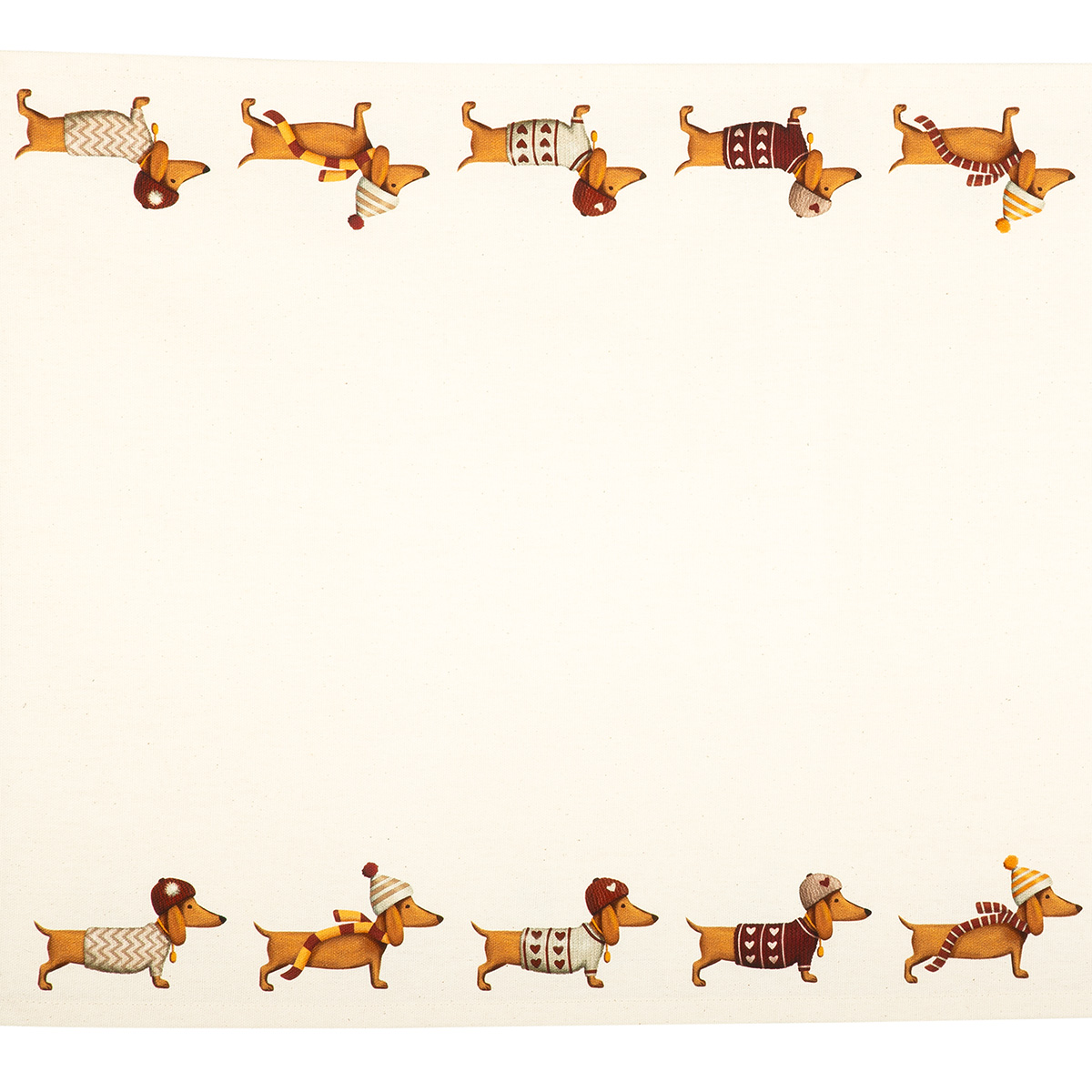 hund, rand, muster, gestrickt, stummeln
