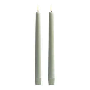 Kerzen, Stabkerzen, grau, duale Kerzen, Candles
