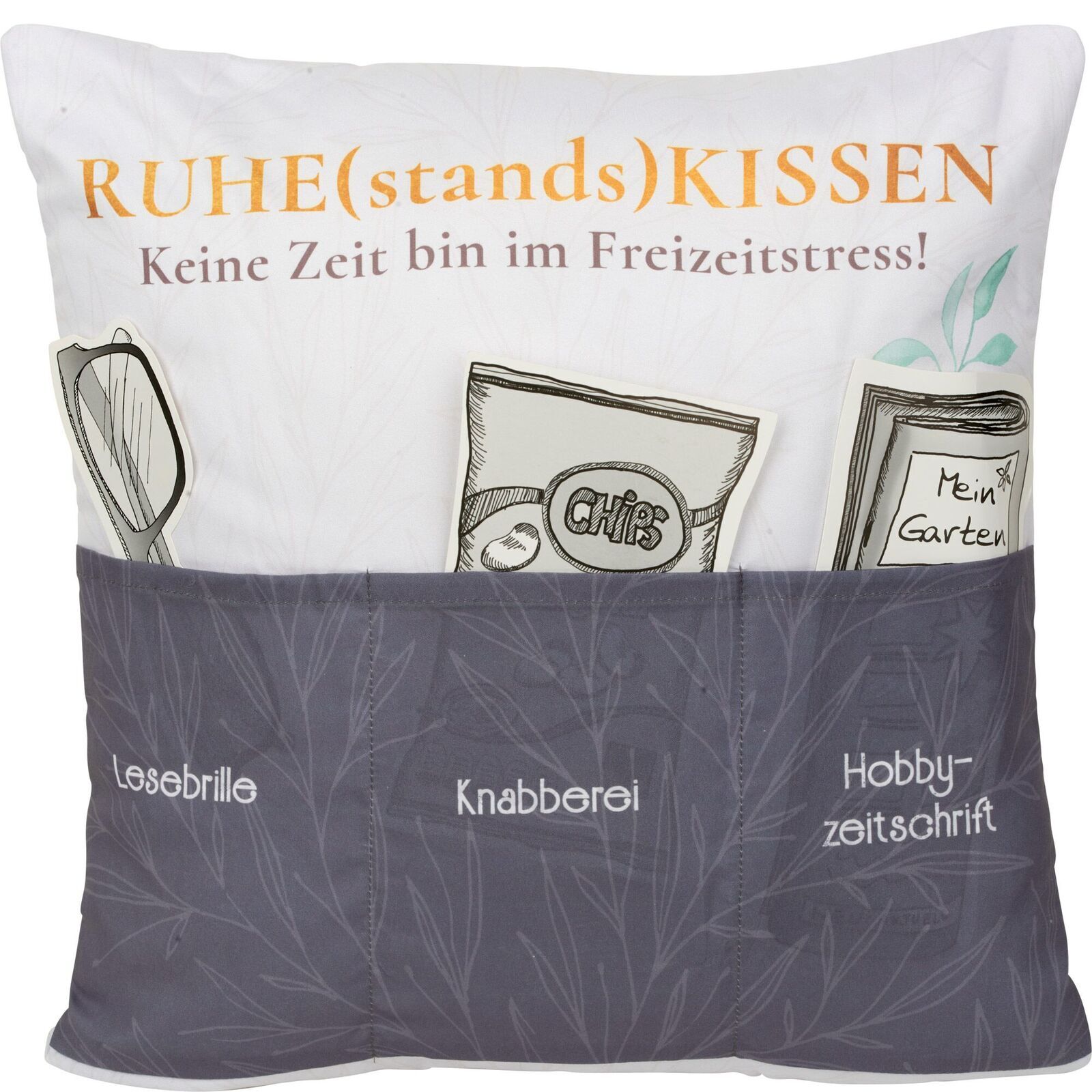 Sofahelden Ruhestandskissen 3 Einstecktaschen