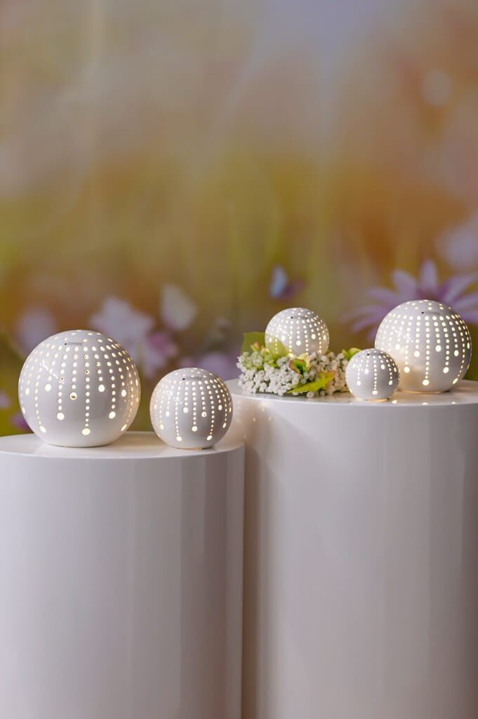 Lichtkugel Calante 15cm LED cremeweiß