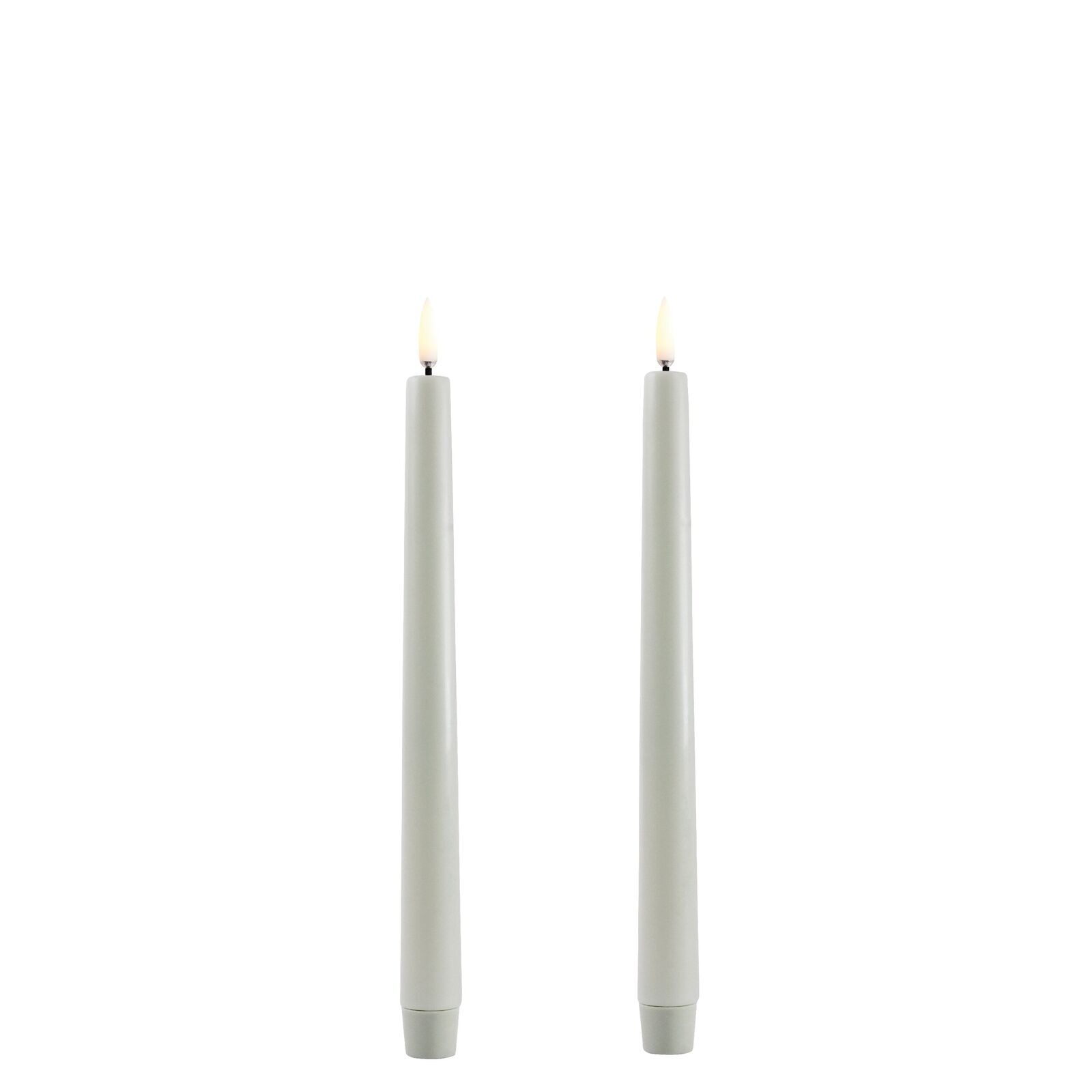 UL-TA-DG02325-2 Uyuni LED Tafelkerze 25cm Dusty Green 2 Stück