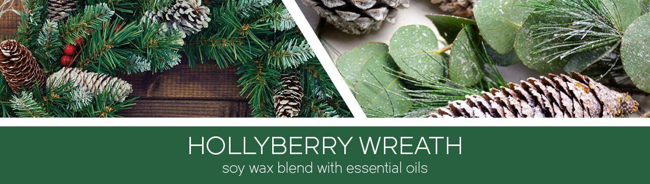 Hollyberry Wreath 411g (3-Docht)