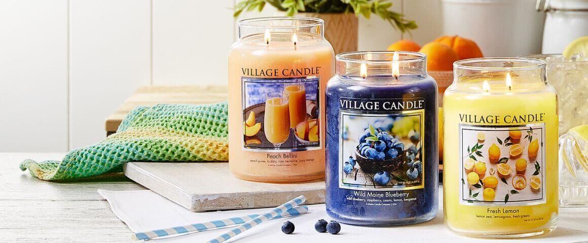 Village Candle, Duftkerze, Sortiment, großes Glas