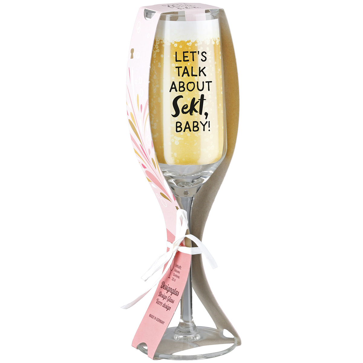 Sektglas Lets Talk About Sekt, Baby!