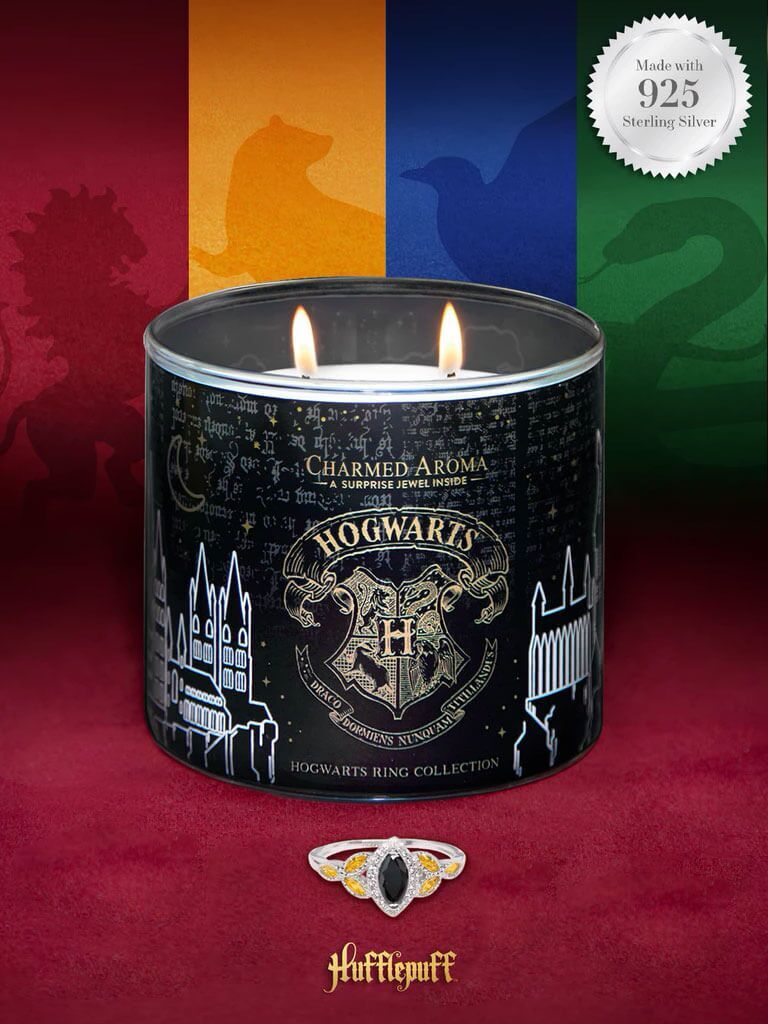 Harry-Potter-Hogwarts-Candle-Hufflepuff Harry Potter Hogwarts Kerze Hufflepuff (Ring)