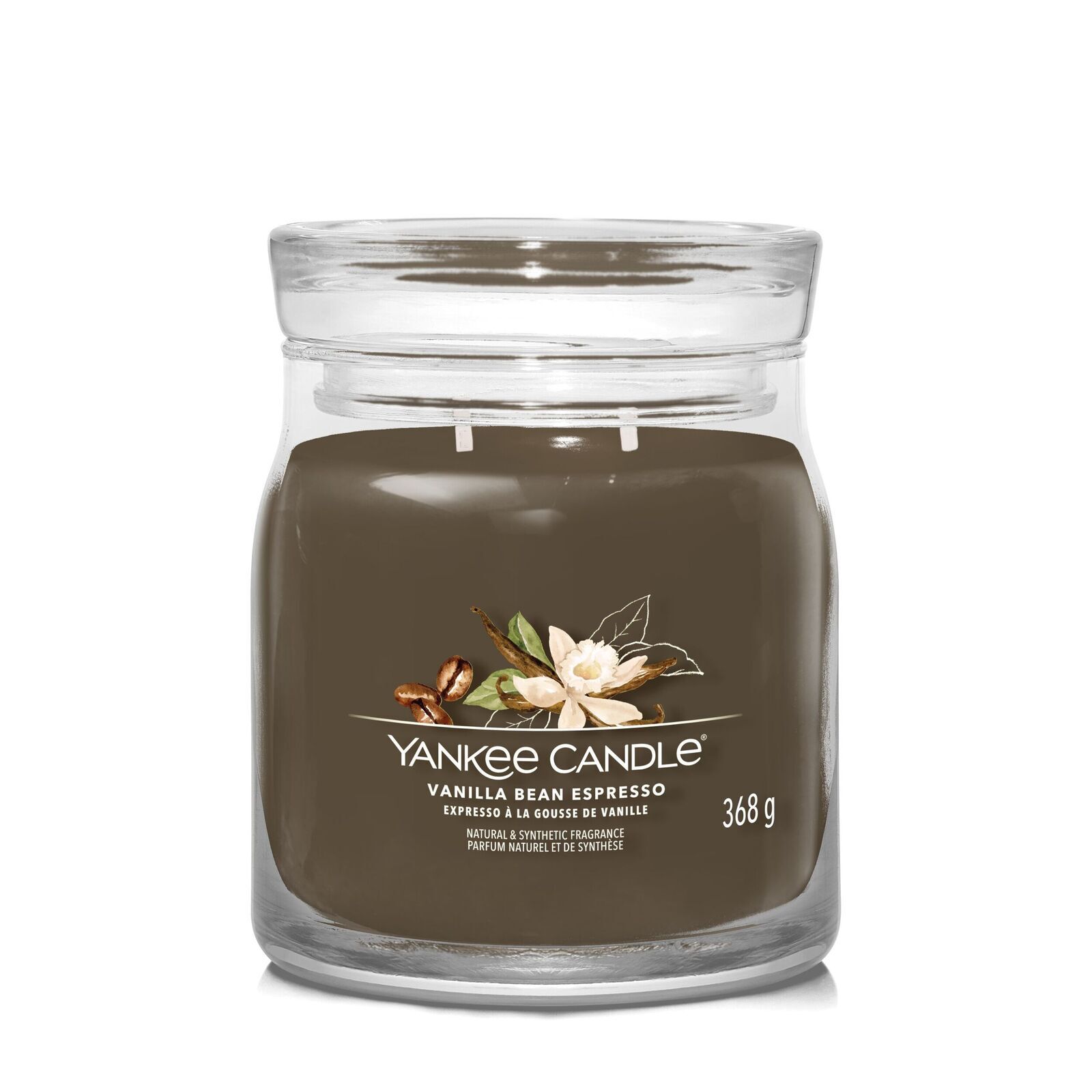 Vanilla Bean Espresso Signature Medium Jar 368g 2-Docht