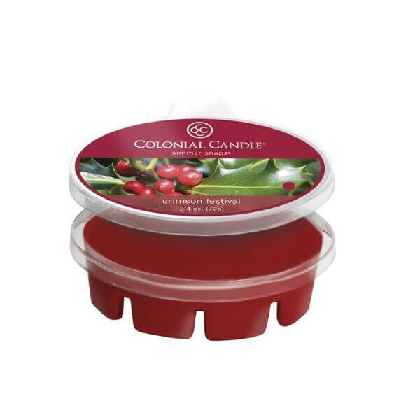 Colonial Candle Crimson Festival Simmer Snaps 70g