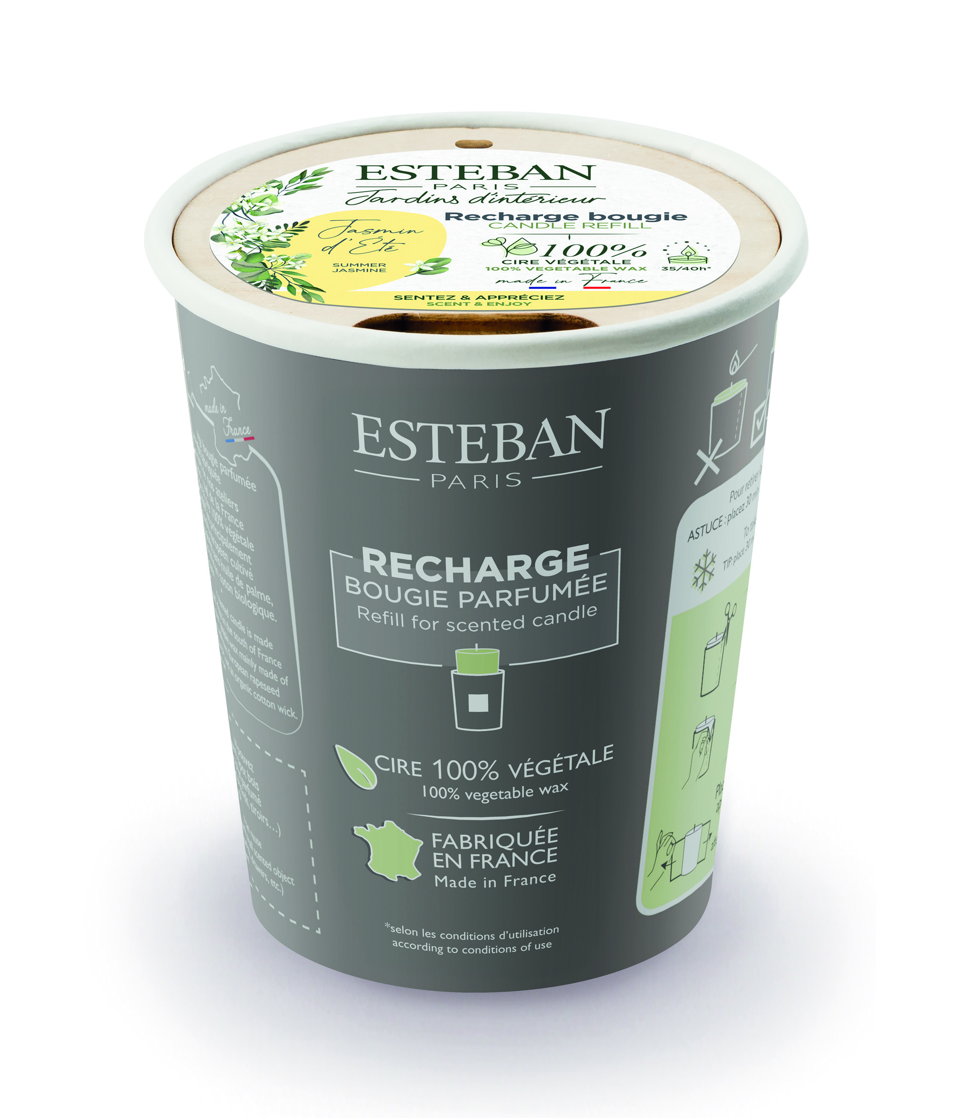 Sommerjasmin Nachfüller für Duftkerze 180g