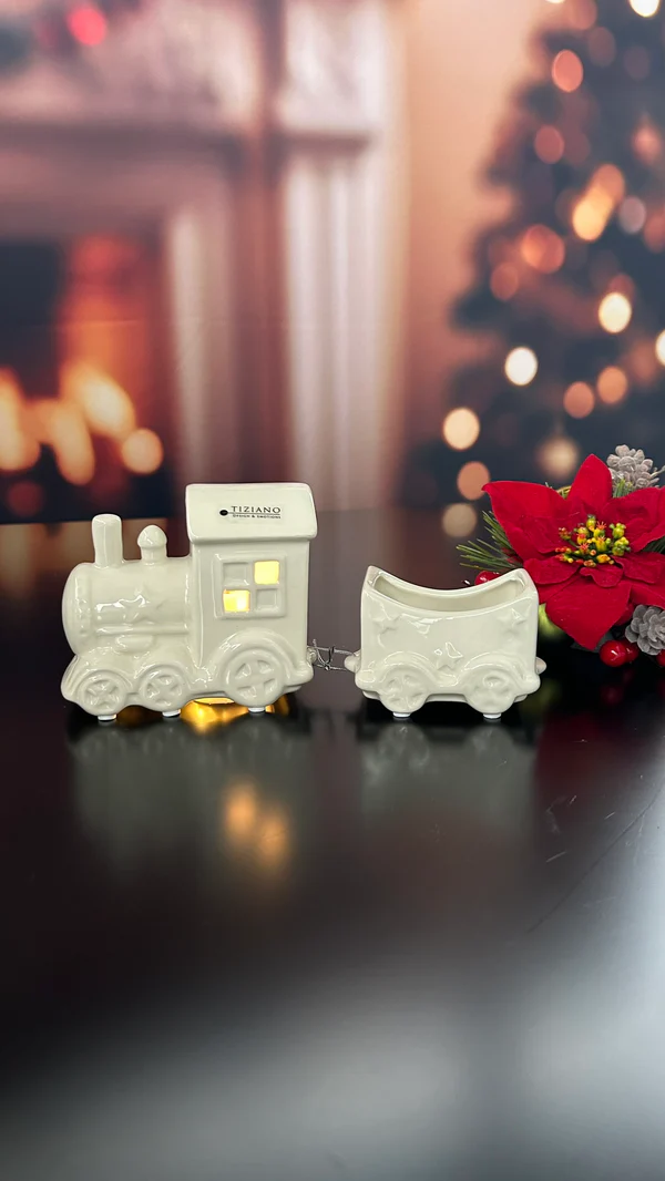 Deko Zug Lukas 2tlg cremeweiß