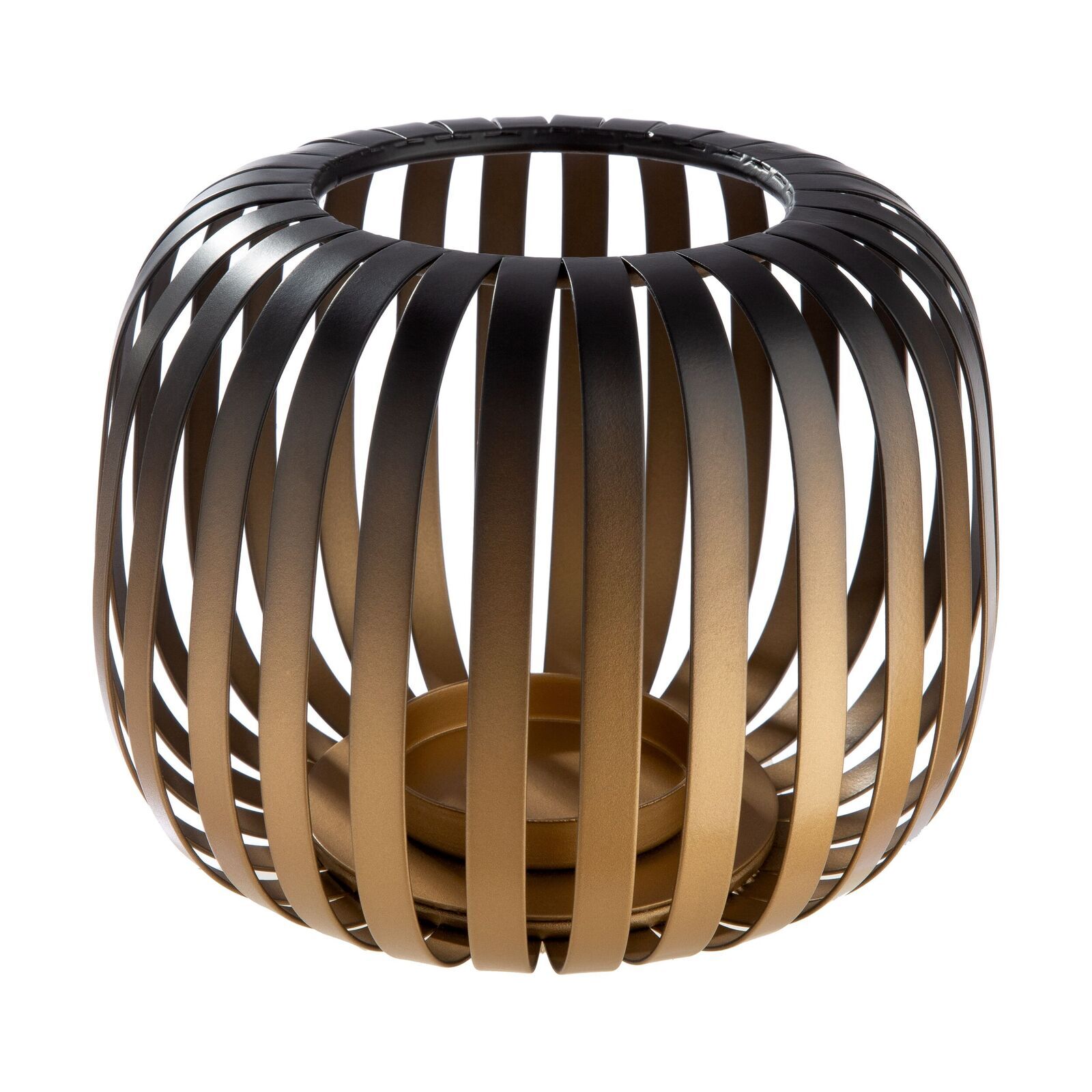 Lampenfassung, Metallkorb, Kugel-Design, Braun-Schwarz, Dekoration