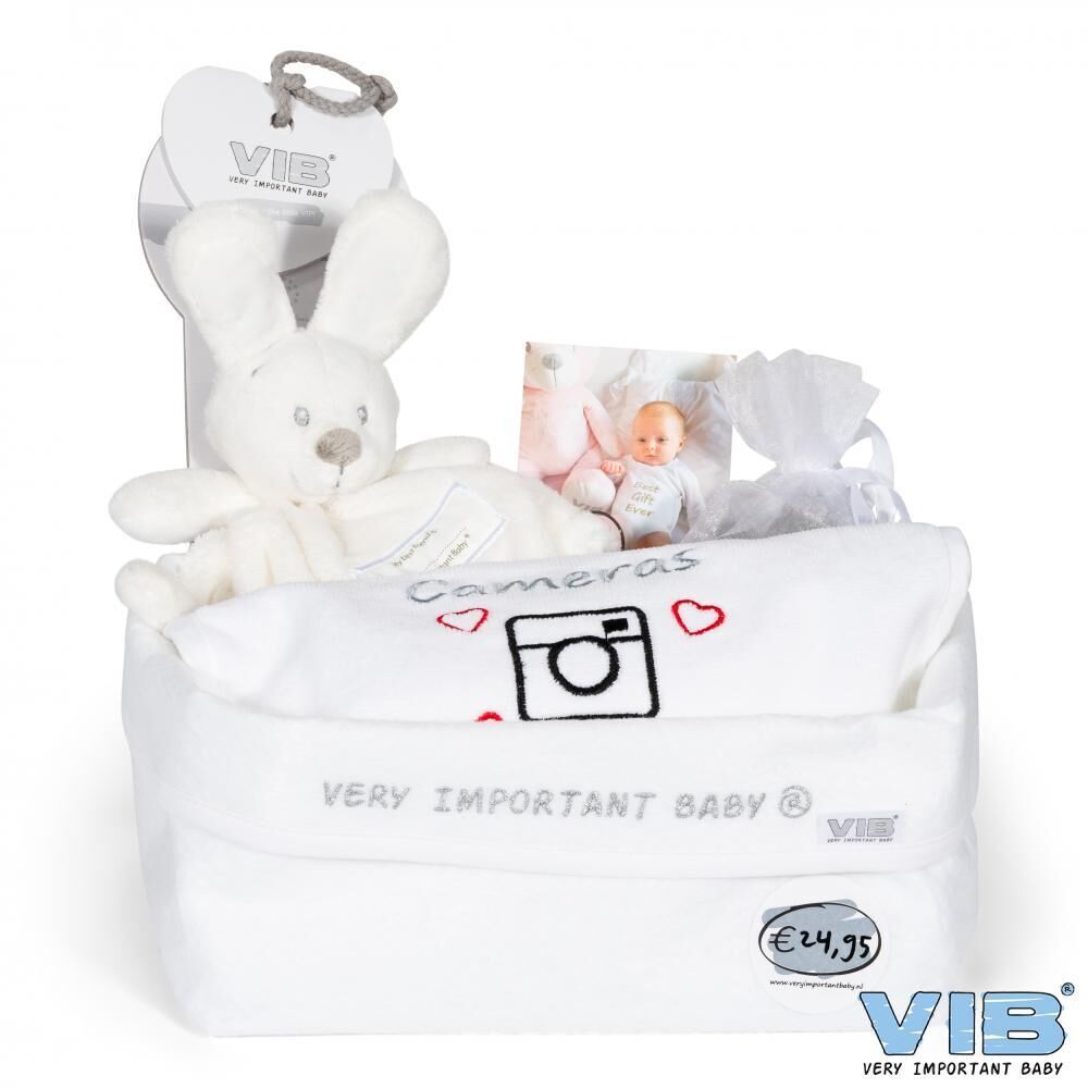 Geschenkpaket für Babys weiß 4-teilig