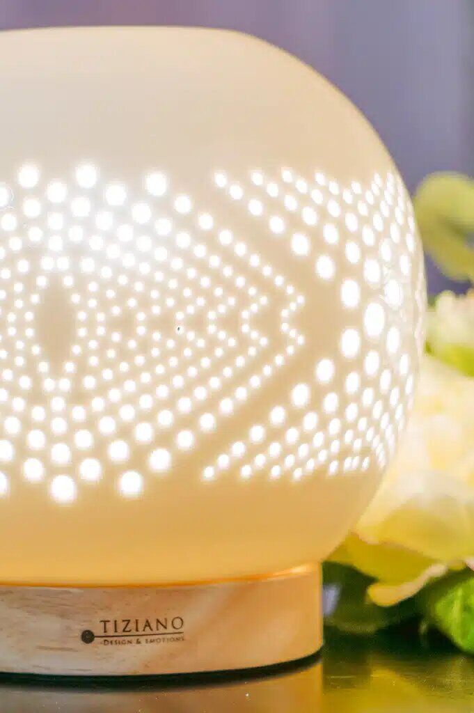 Dekolampe Ortenzia mit Rauten