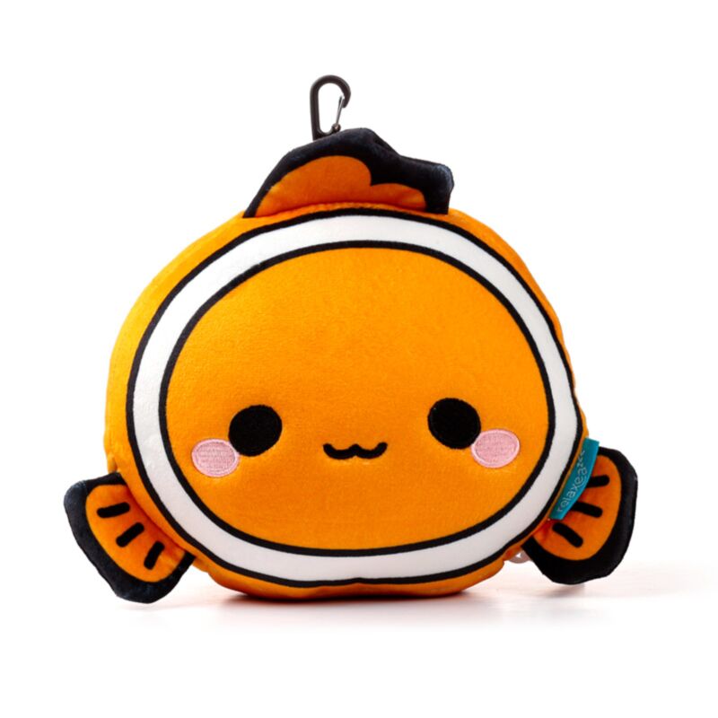 Relaxeazzz Adoramals Finley the Clownfish Plüsch Reisekissen & Schlafmaske