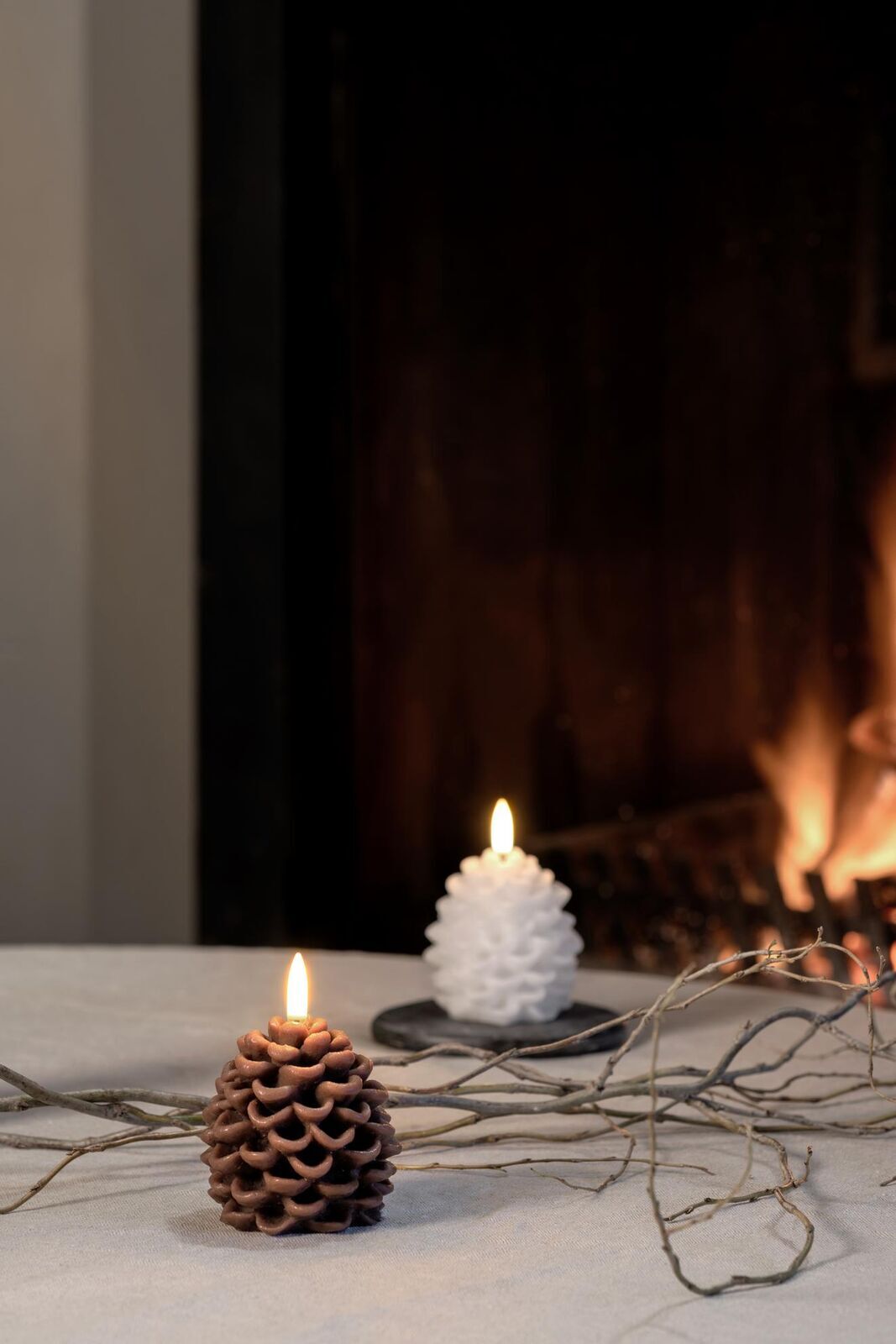 Uyuni LED Kerze Pine Cone 7cm brown Uyuni LED Kerze Pine Cone 7cm brown