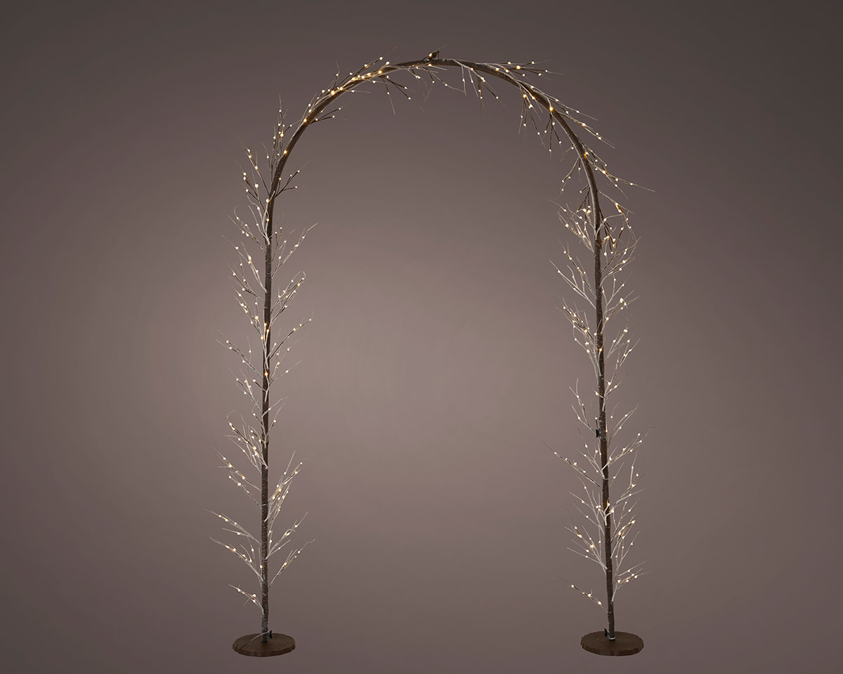 Dekoobjekt Bogen Braun 384 LEDs 230cm Lichterbogen, Girlande, Lichter, Dekoration, Weihnachtsdeko