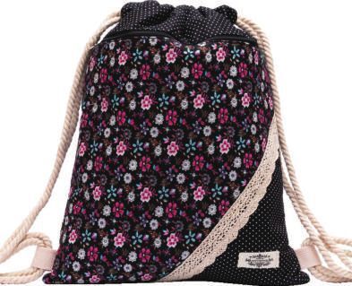 NL2020331 Northlux Patchwork Turnbeutel 177-073 (Black Pink)