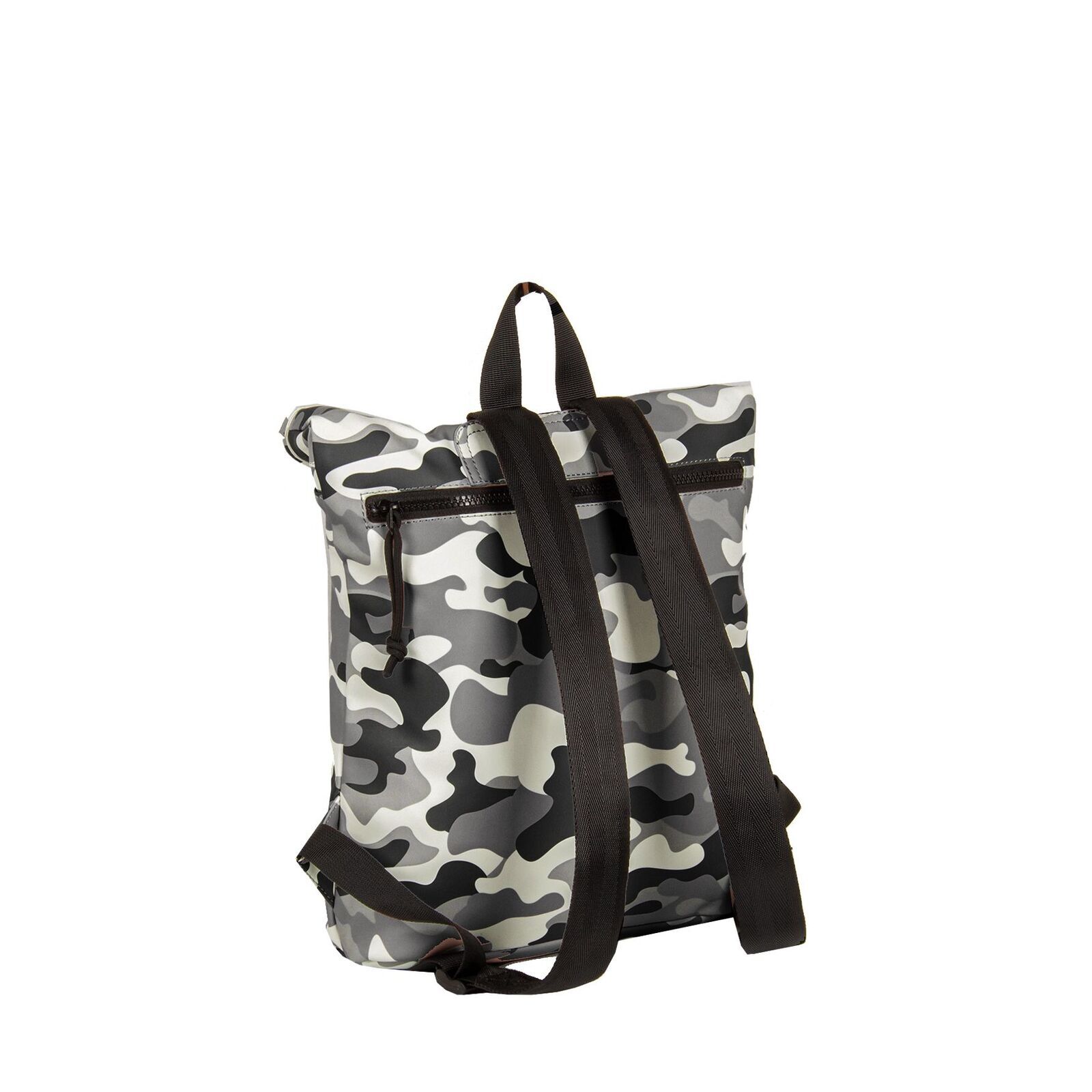 JmB6NC9g Mart - Los Angeles Rolltop Mini Rucksack weiß/schwarz camo