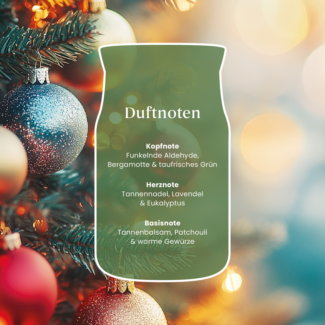 Shimmering Christmas Tree Signature Large Jar 567g 2-Docht