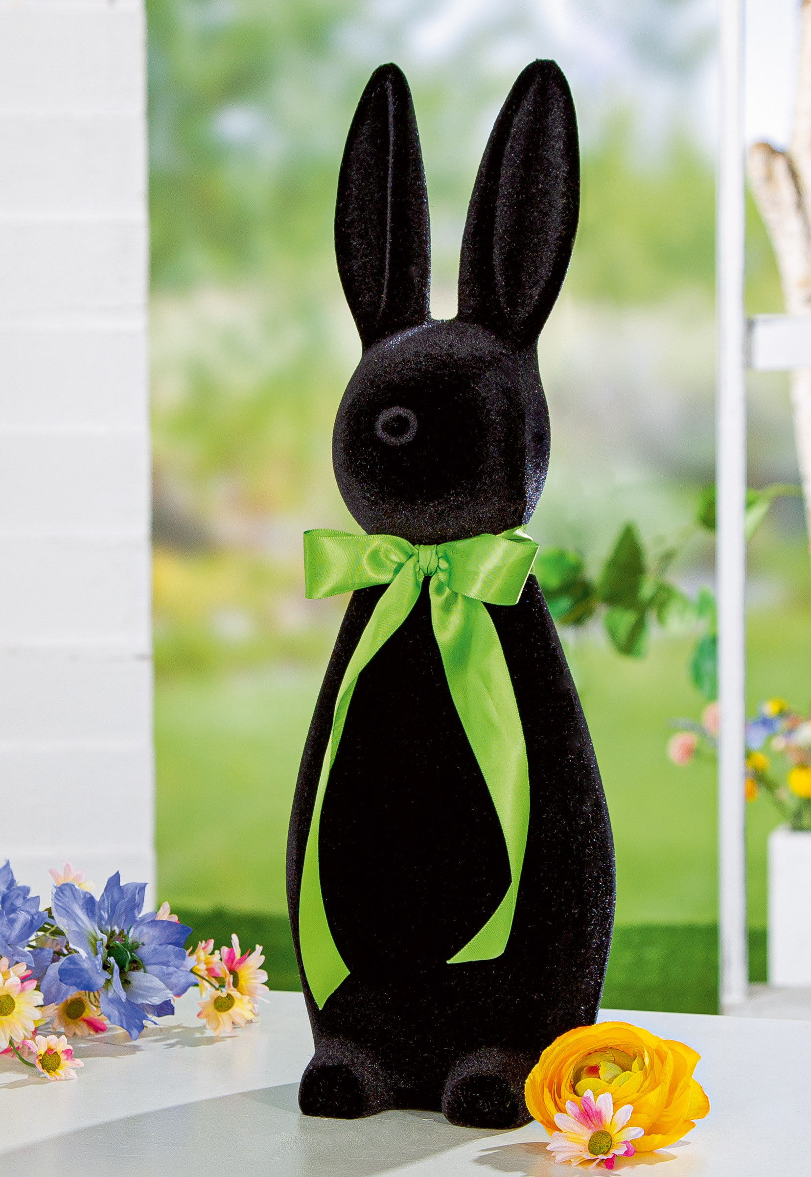 Dekofigur Hase Jimmy schwarz 41cm Dekofigur Hase Jimmy schwarz 41cm