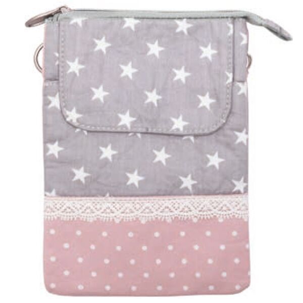 Patchwork Handtasche Umhängetasche 084 grey rose