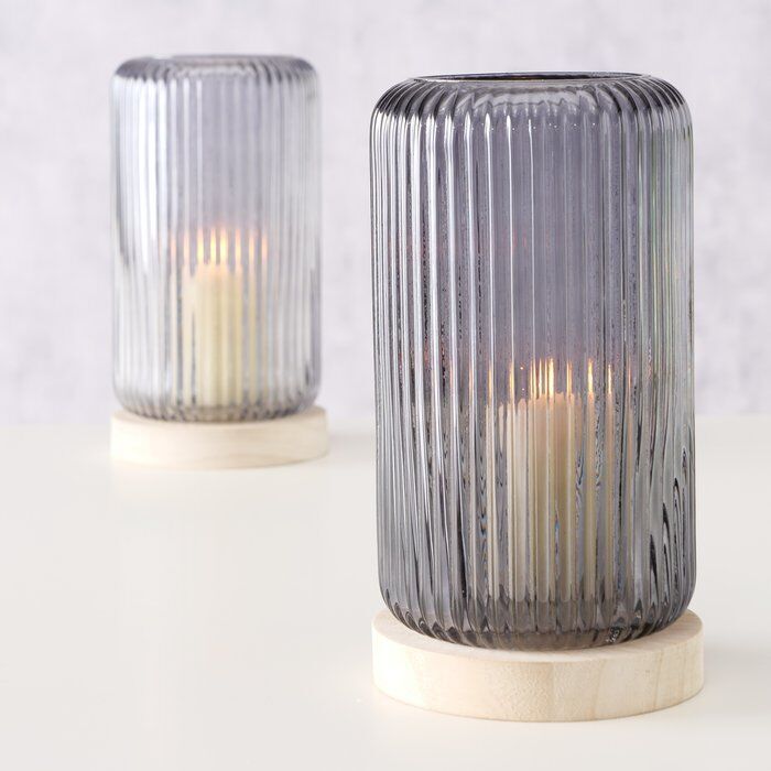 Windlicht Lidingo 24cm dunkelgrau